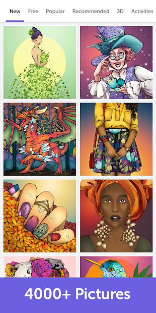 Screenshots Recolor - Ứng dụng tô màu và chia sẻ tác phẩm bằng Recolor