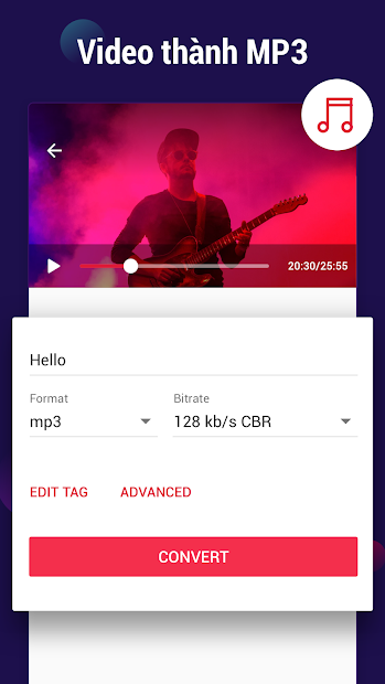 Screenshots Video to MP3 Converter - App chuyển đổi video sang MP3, cắt video, nhạc
