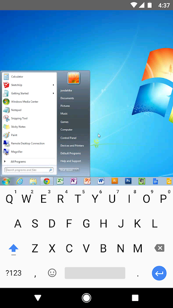 Screenshots Chrome Remote Desktop - Ứng dụng truy cập, điều khiển máy tính từ xa bằng điện thoại