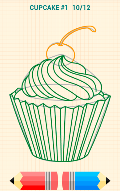 Screenshots How to Draw Desserts: Ứng dụng học vẽ đồ ăn tráng miệng