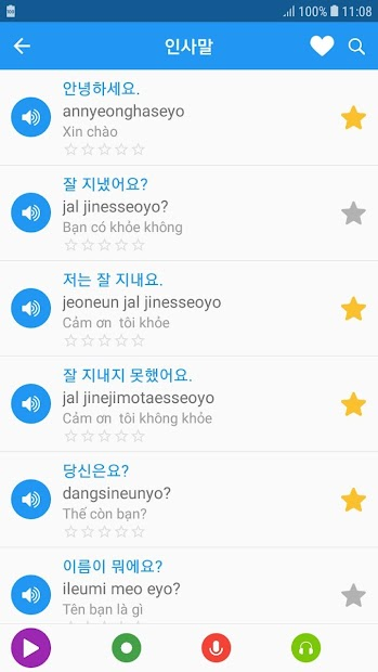 Screenshots Learn Korean daily Awabe - App tự học tiếng Hàn miễn phí cùng Awabe