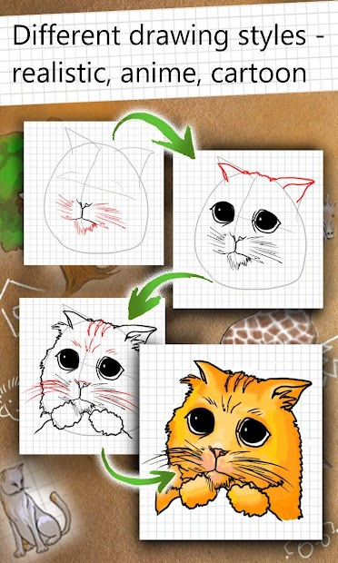 Screenshots How to Draw - Ứng dụng hướng dẫn bạn vẽ tranh theo từng bước