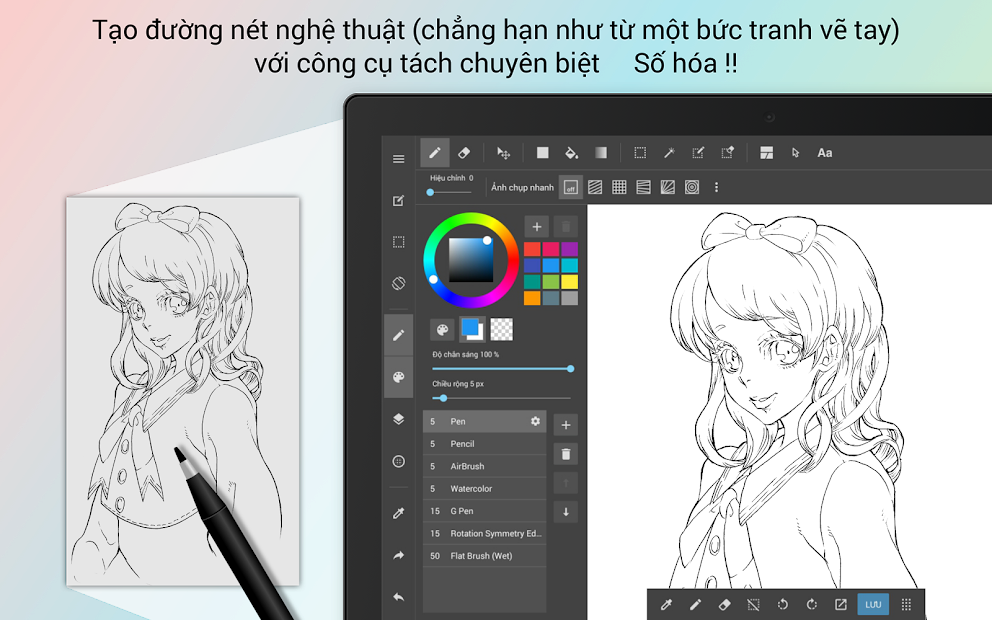 MediBang Paint là công cụ hoàn hảo để biến ý tưởng thành hiện thực. Với tính năng vẽ tuyệt vời và cộng đồng sáng tác chuyên nghiệp, bạn sẽ dễ dàng tạo ra những tác phẩm nghệ thuật tuyệt đẹp chỉ trong nháy mắt. Đừng bỏ lỡ cơ hội khám phá và tận hưởng sức mạnh của MediBang Paint ngay hôm nay! Translation: MediBang Paint is the perfect tool to turn your ideas into reality. With its amazing drawing features and professional creative community, you can easily create beautiful artworks in no time. Don\'t miss the chance to explore and experience the power of MediBang Paint today!