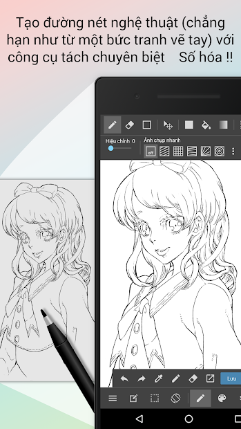 Ứng dụng MediBang Paint trên điện thoại: \