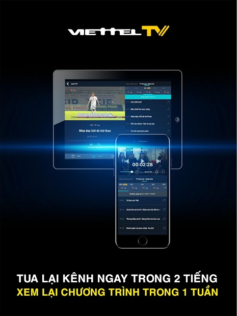 Chụp màn hình ViettelTV - ứng dụng xem truyền hình trực tuyến