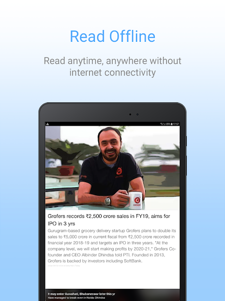 Screenshots Inshorts - Tổng hợp các tin tức mới nhất