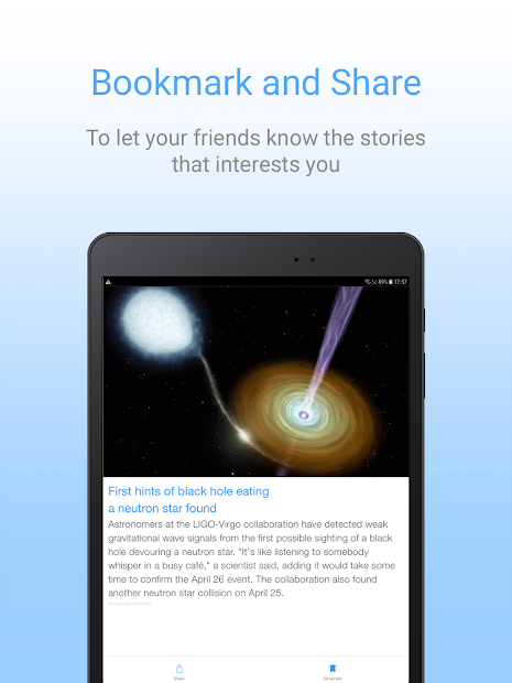 Screenshots Inshorts - Tổng hợp các tin tức mới nhất