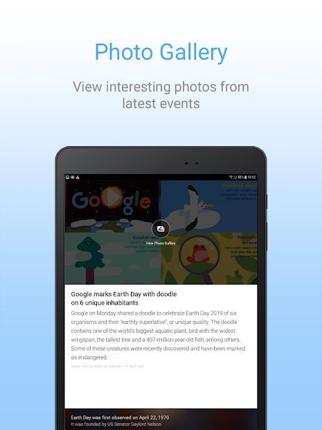 Screenshots Inshorts - Tổng hợp các tin tức mới nhất