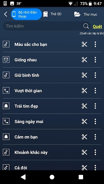 Screenshots MP3 Cutter and Ringtone Maker: App cắt nhạc MP3 và tạo nhạc chuông