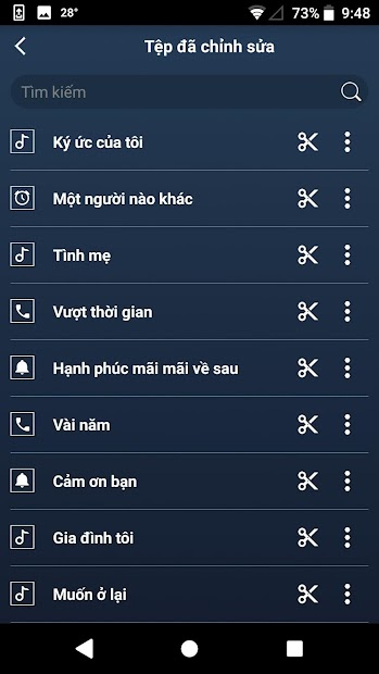Screenshots MP3 Cutter and Ringtone Maker: App cắt nhạc MP3 và tạo nhạc chuông