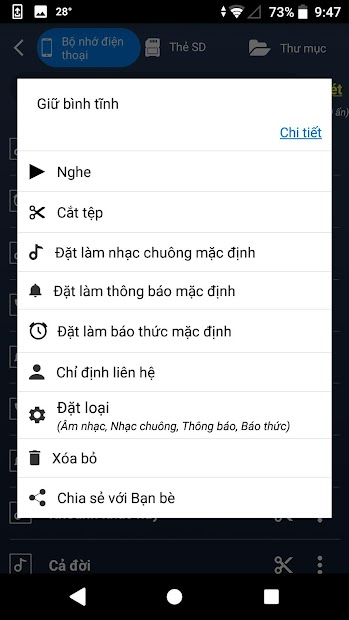Screenshots MP3 Cutter and Ringtone Maker: App cắt nhạc MP3 và tạo nhạc chuông