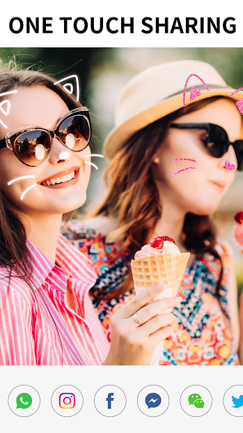 Screenshots Sweet Snap: Ứng dụng chụp ảnh selfie với các bộ lọc và nhãn dán độc đáo