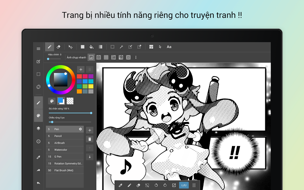 Screenshots MediBang Paint - ứng dụng vẽ anime, anime Manga, tranh hoạt hình