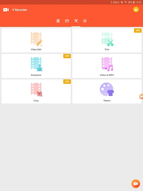 Screenshots V Recorder: Ứng dụng ghi màn hình và chỉnh sửa video trên điện thoại