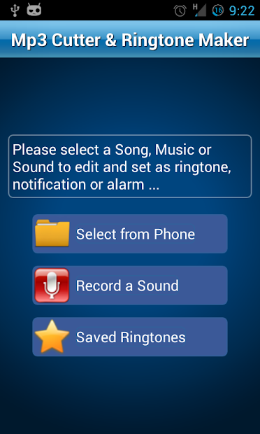 Screenshots MP3 Cutter and Ringtone Maker - Ứng dụng cắt nhạc chuông online