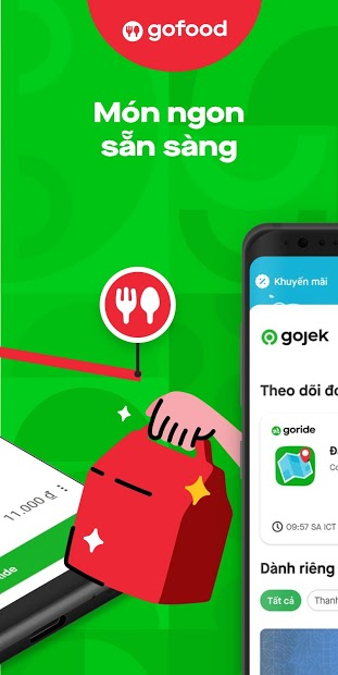 Screenshots GoJek: Ứng dụng đặt xe, giao đồ ăn, giao hàng nhanh