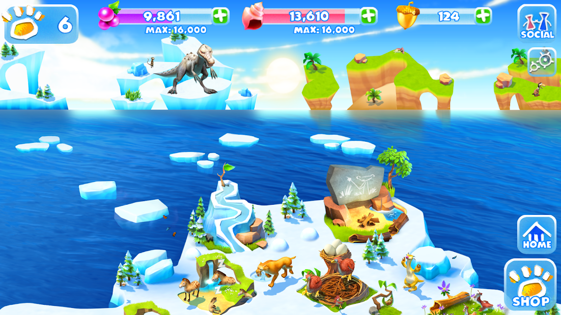 Screenshots Ice Age Adventures - Game phiêu lưu kỷ băng hà