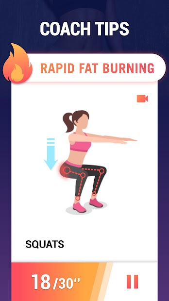 Screenshots Fat Burning Workouts - Ứng dụng tập thể dục, giảm cân tại nhà hiệu quả