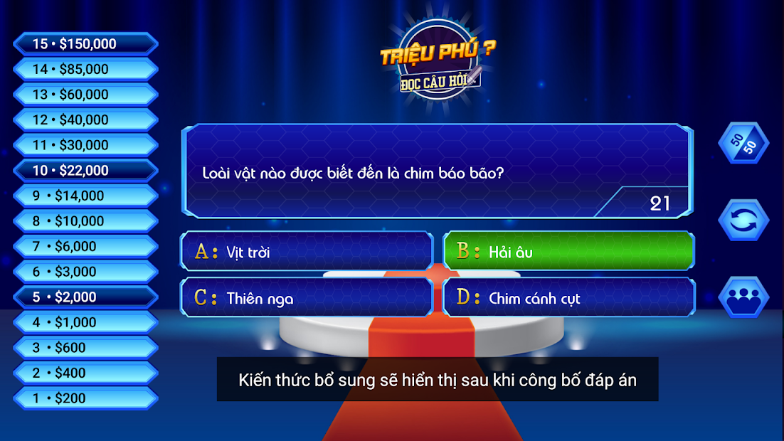 Trieu Phu Online – Chơi Game Ai Là Triệu Phú Ngay Trên Điện Thoại