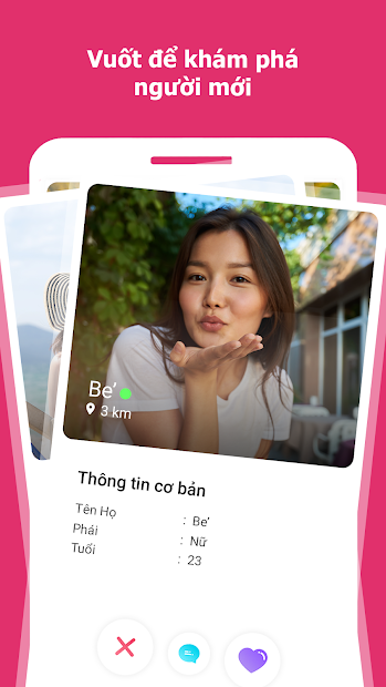 Screenshots W-Match: Ứng dụng nhắn tin hẹn hò online nhanh chóng