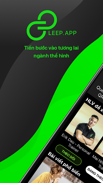 Screenshots LEEP.APP - App kết nối, tìm và lựa chọn huấn luyện viên GYM cá nhân