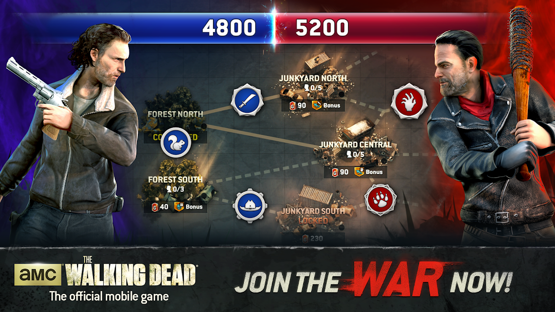 Screenshots The Walking Dead No Man's Land - Game sinh tồn zombie trên điện thoại