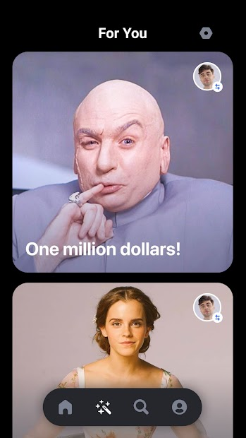 Screenshots Doublicat app - Ứng dụng hoán đổi khuôn mặt, tạo ảnh Gif hài hước