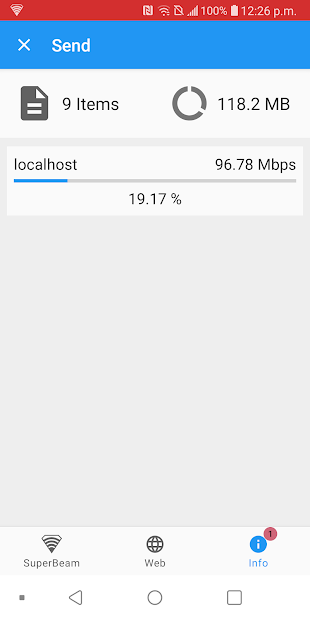 Screenshots SuperBeam - Ứng dụng chia sẻ file, kết nối điện thoại nhanh chóng