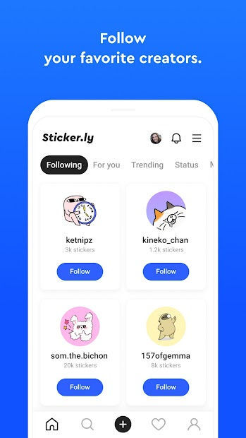 Screenshots Sticker.ly - Ứng dụng tạo nhãn dán, ảnh động trên WhatsApp