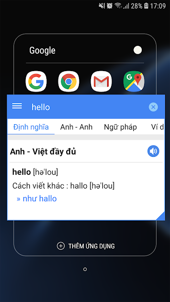 Screenshots Blue Dictionary - Ứng dụng tra từ điển Anh Việt Offline miễn phí