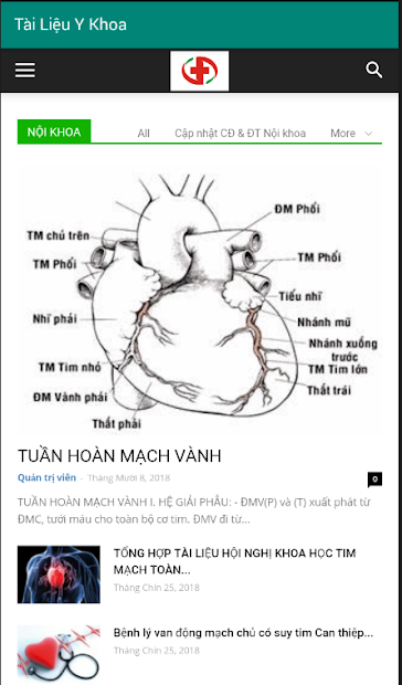 Screenshots Tài liệu y khoa - Cung cấp tài liệu, các kỹ thuật y khoa uy tín