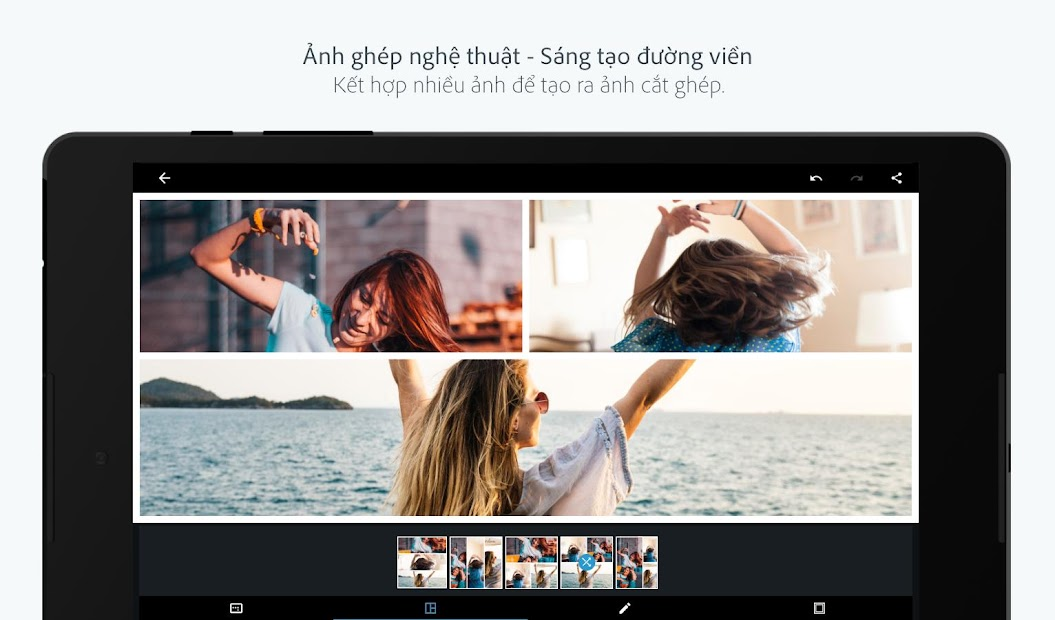 Screenshots Adobe Photoshop Express: Ứng dụng chỉnh sửa ảnh, bộ lọc màu phong phú