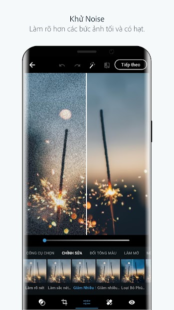 Adobe Photoshop Express: Ứng dụng chỉnh sửa ảnh, bộ lọc màu phong phú
