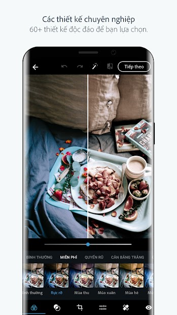 Adobe Photoshop Express: Ứng dụng chỉnh sửa ảnh, bộ lọc màu phong phú