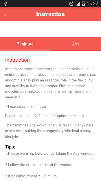 Screenshots Abs workout 7 minutes - App tập Gym, bài tập cơ bụng (Abs) tại nhà