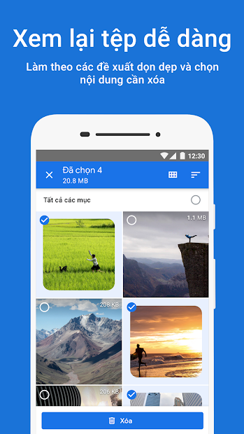 Screenshots Google Files: Ứng dụng quản lý, giải phóng dung lượng điện thoại