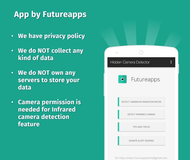 Screenshots Hidden Camera Detector: Ứng dụng phát hiện camera quay lén