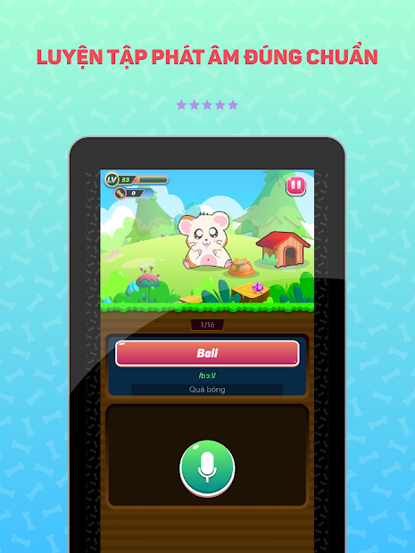 Screenshots Bucha học tiếng Anh - App học tiếng Anh giao tiếp, từ vựng, ngữ pháp