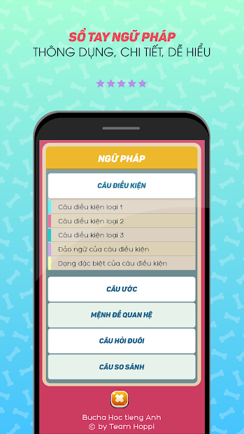 Screenshots Bucha học tiếng Anh - App học tiếng Anh giao tiếp, từ vựng, ngữ pháp