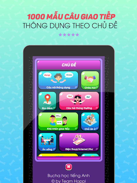 Screenshots Bucha học tiếng Anh - App học tiếng Anh giao tiếp, từ vựng, ngữ pháp