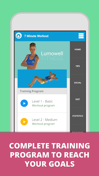 Screenshots 7 Minute Workout app - Ứng dụng tập thể dục giảm cân tại nhà hiệu quả
