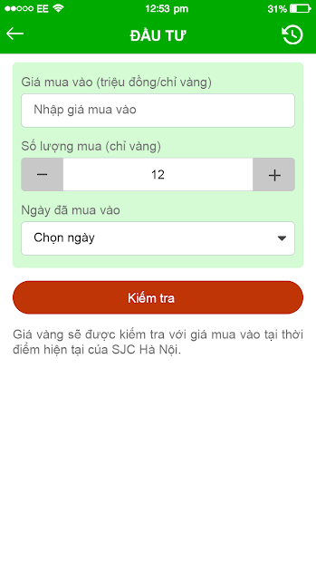 Screenshots Đầu tư Vàng - Ứng dụng tra cứu giá vàng trong và ngoài nước