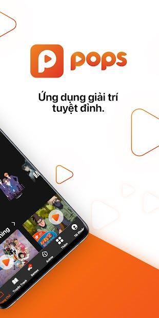 Screenshots POPS - Ứng dụng xem phim, nghe nhạc, đọc truyện tranh Anime miễn phí