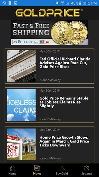 Screenshots Gold Price Live - Ứng dụng xem giá vàng SJC, 9999, 24k, 18k hôm nay