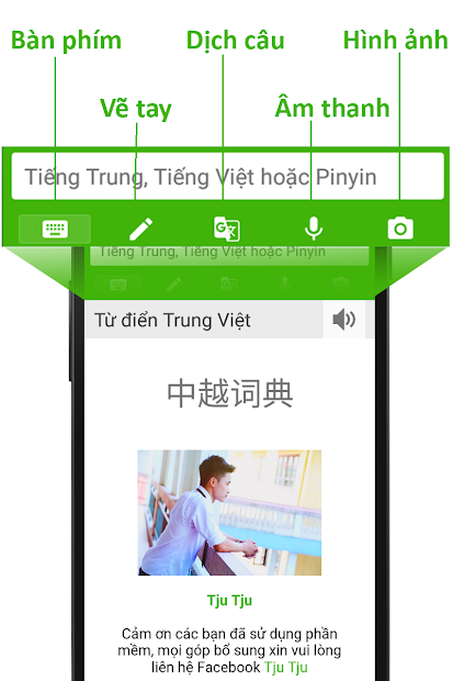 Screenshots Từ điển Trung Việt - Ứng dụng tra từ điển Trung - Việt