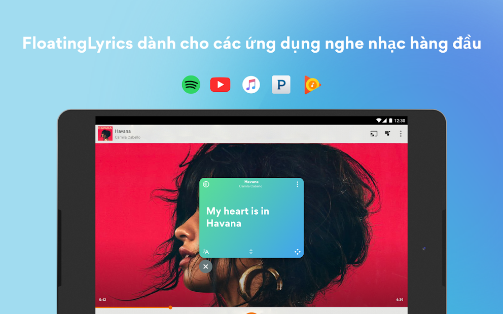 Screenshots Musixmatch music, lyrics - Ứng dụng tìm tên, lời bài hát qua giai điệu