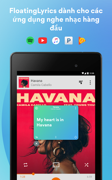 Screenshots Musixmatch music, lyrics - Ứng dụng tìm tên, lời bài hát qua giai điệu