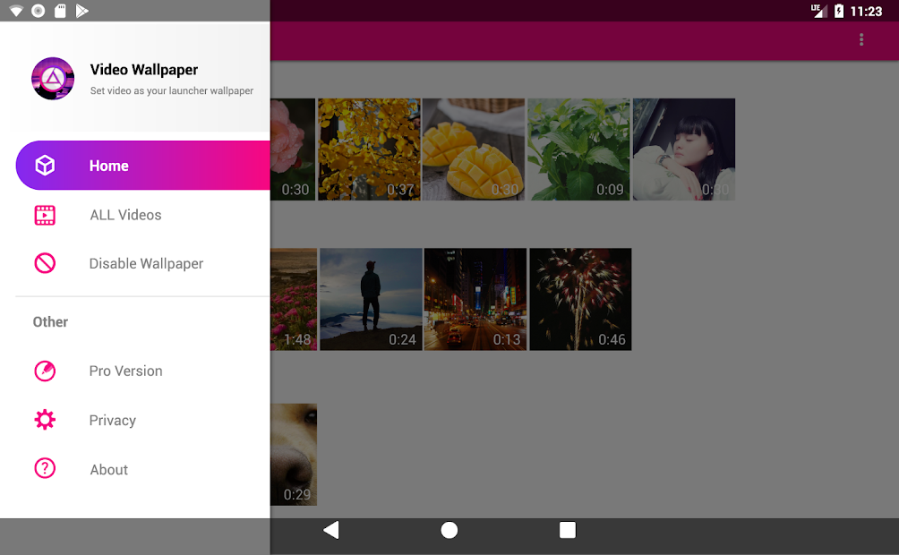 Screenshots Video Wallpaper - Ứng dụng cài hình nền video có tiếng, hình nền động