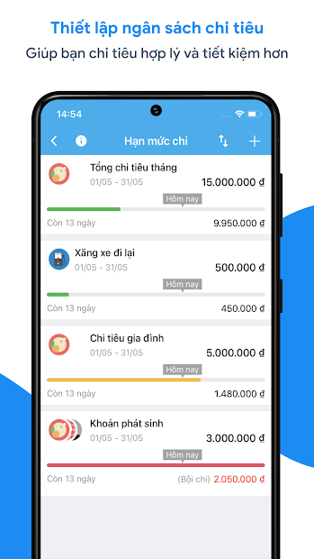 Screenshots MISA: Ứng dụng sổ thu chi, quản lý tài chính cá nhân