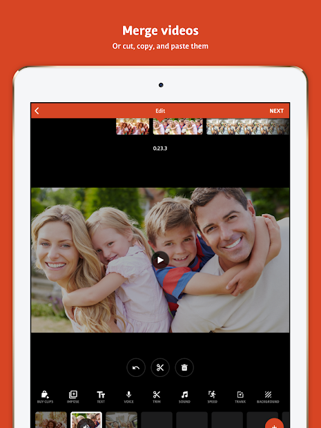 Screenshots Videoshop - Ứng dụng chỉnh sửa, cắt ghép, tạo và chèn nhạc vào video